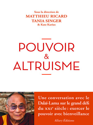 cover image of Pouvoir et altruisme